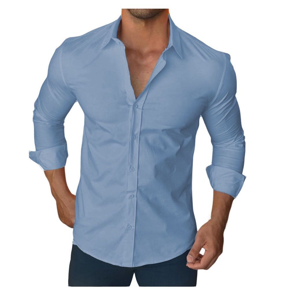 Camiseta Masculina Manga Longa Slim Fit Luxo