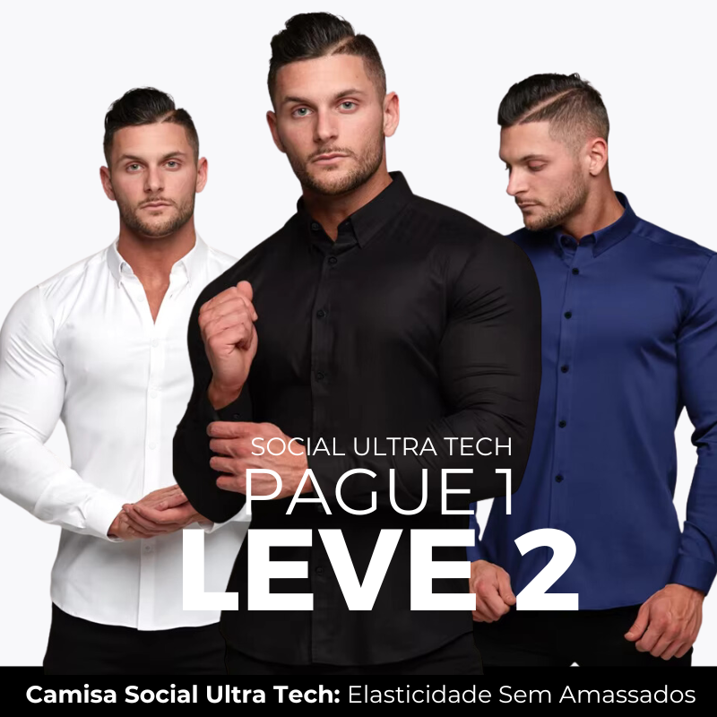 Camisa Bravuss Ultra Tech Social - Original Anti amassados - PAGUE 1 LEVE 2