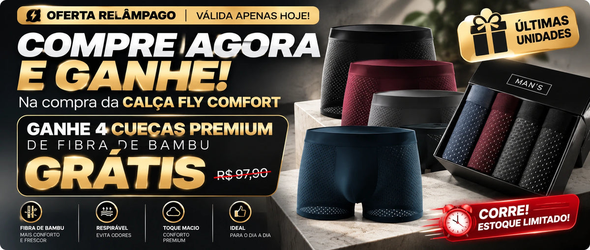 Kit 3 calças Fly Confort