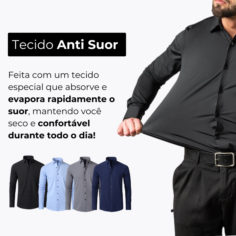 Camisa Bravuss Ultra Tech Social - Original Anti amassados - PAGUE 1 LEVE 2