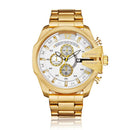 Relógio Casual Masculino Golden Steel Men
