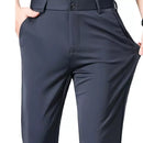 Calça Social Slim de Luxo Masculina Executiva Alfaiataria Oxford