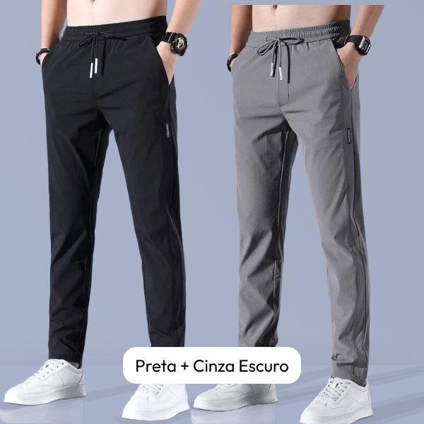 Calça Flex Confort Premium - PAGUE 1 LEVE 2 - Jeans Escuro + Preto